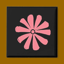 pink daisy magnets