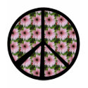 Pink Daisy Peace Sign t-shirts by ChristyWyoming Pink Daisy Peace Sign t-shirts
