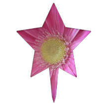 Pink Daisy Princess Cake Toppers