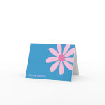 Pink Daisy Thank You Cards (blue)