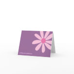 Pink Daisy Thank You Cards (plum)