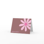 Pink Daisy Thank You Cards (wine)