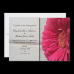Pink Daisy Wedding Invitation