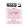 Pink damask and pearl  Bat Mitzvah RSVP Postage