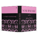 Pink Damask Binder