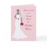 Pink Damask Bridal Shower cards
