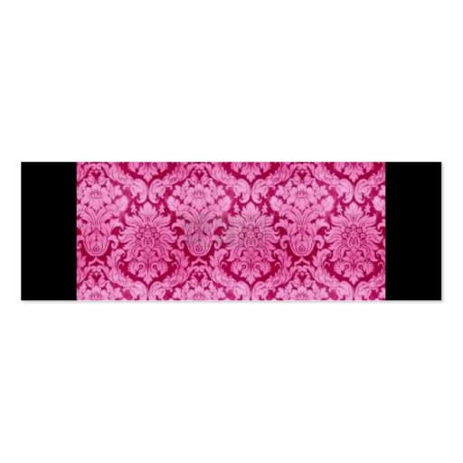 PINK DAMASK BUSINESS CARD TEMPLATE (back side)