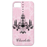 Pink Damask Chandelier iPhone 5Case-Mate iPhone 5 Covers