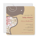 Pink Damask Chicks Baby Shower Party Invitation invitation