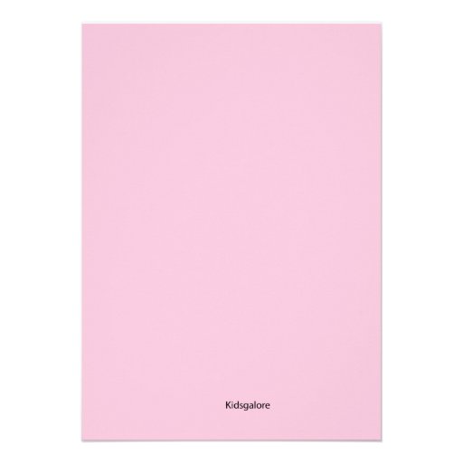 Pink Damask Heart Communion Invitation