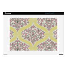 PINK DAMASK Laptop Skin