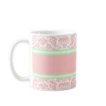 Pink Damask Coffee Mugs