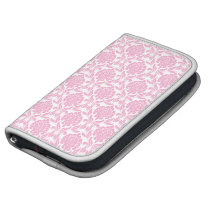 Pink Damask Pattern Folio Planner