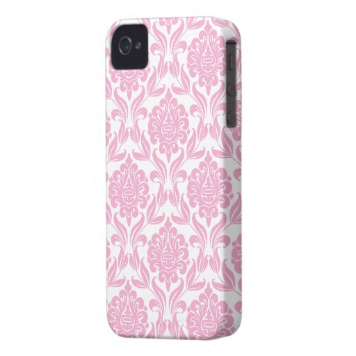 Pink Damask Pattern iPhone 4 Cover