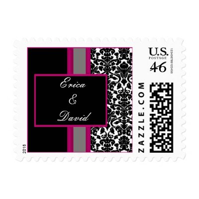 pink damask stamps