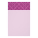 Pink Damask Stationery Paper