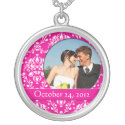 wedding photo necklace