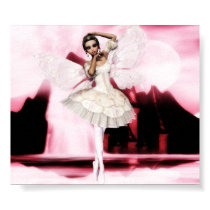 Pink Dancing Moon posters