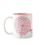 Pink Dandelion Customizable Coffee Mug mugs