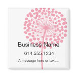 Pink Dandelion Flower Customizable Magnet magnets