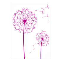 pink dandelion posters