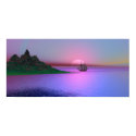 Pink Dawn Surreal Poster print