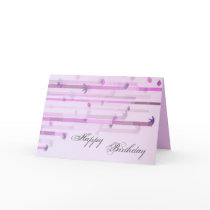 Pink Deco Birthday Card by elenaind Pink Deco Birthday Card