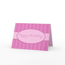 Pink Deco Birthday Card