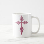 PINK DECORATIVE CROSS COFFEE MUG