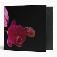 Pink Dendrobium Orchid - Customized Flowers Vinyl Binder