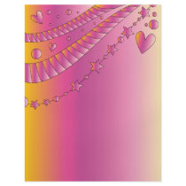 Pink design with hearts and stars flyers by Valentine_Shop Pink design with hearts and stars flyers