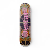 Pink Destiny Gaffiti Skateboard by darshe40 Pink Destiny Gaffiti Skateboard