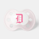 Pink Detroit D Pacifier
