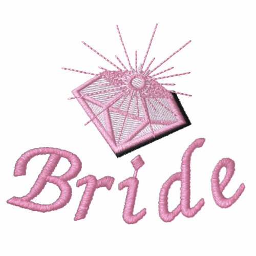 Pink Diamond Bride embroideredshirt