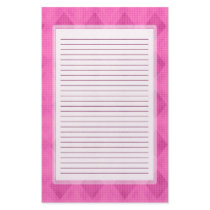 Pink Diamond Lined Stationery by stationerystation Pink Diamond Lined Stationery