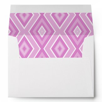 Pink Diamond Trimmed Envelope envelope