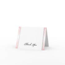 Pink Diamond with Rounded Corner Wedding Thank You Cards