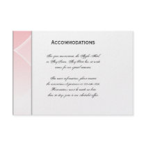 Pink Diamond with Rounded Corners Accomodations Personalized Invitation