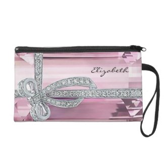 Pink Diamond Wristlet Handbag
