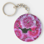 Pink Dianthus Key Chain