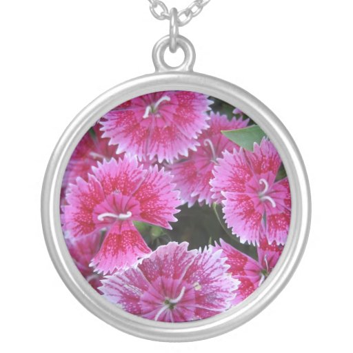 Pink Dianthus Necklace