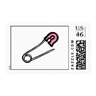 Pink Diaper Pin Stamps