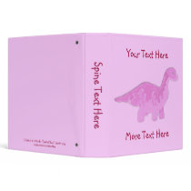 Pink Dinosaur Binder by Customizables Pink Dinosaur Binder