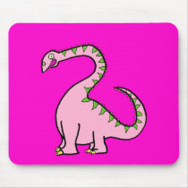 Pink Diplodocus Mouse Mats
