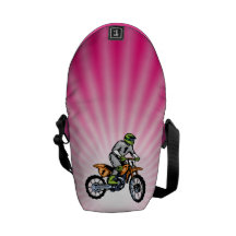 Pink Dirt Bike. Messenger Bags