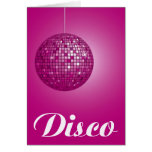 pink disco ball cards