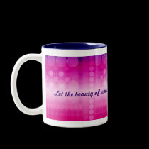 Pink Disco Dreams Custom Quote Mug mugs
