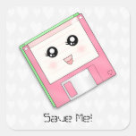 Pink Diskette Sticker