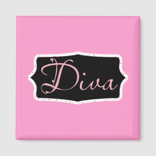 pink-diva-word-art-customized-2-inch-square-magnet-zazzle