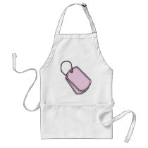Pink Dog Tags aprons